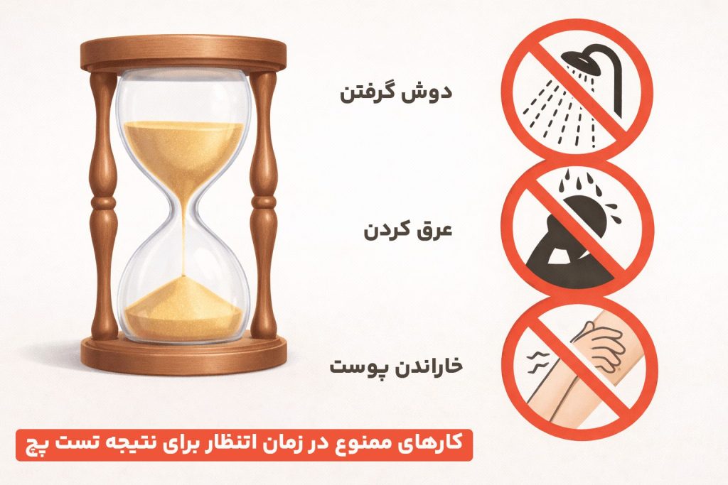کارهای ممنوع در زمان انتظار برای نتیجه تست پچ