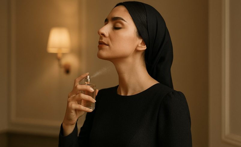 تکنیک صحیح اسپری کردن عطر روی گردن برای افزایش ماندگاری و پخش بو