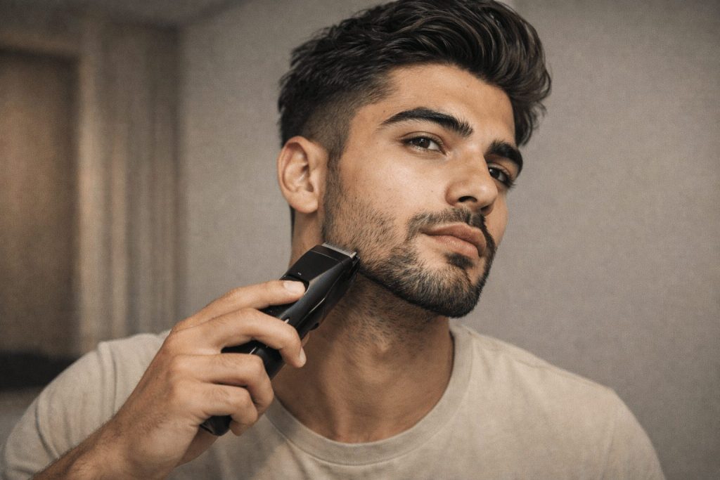 مرتب کردن ریش در روتین جذابیت مردانه؛ تاثیر ریش و سبیل در جذابیت صورت مردان