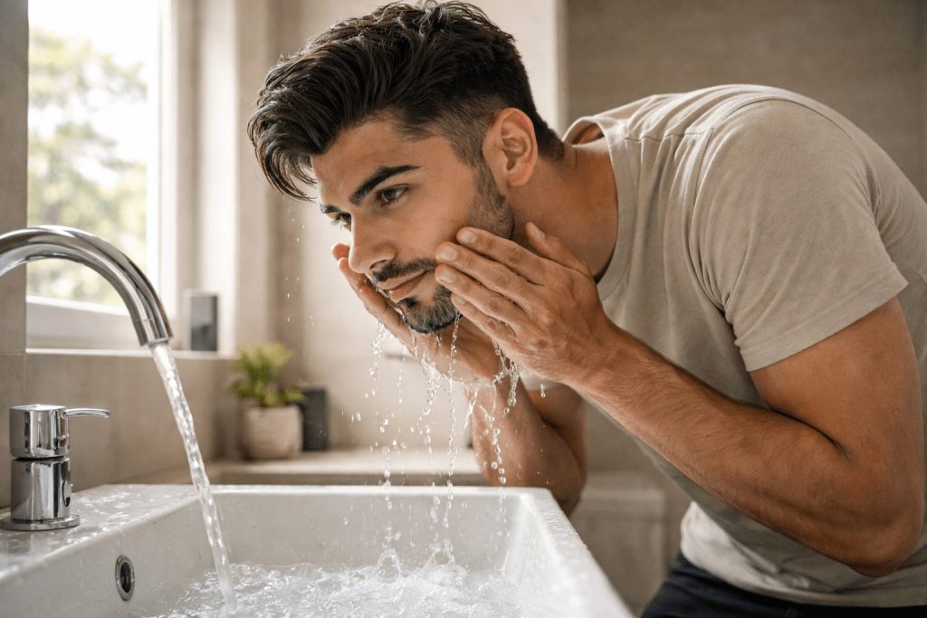 مراقبت از پوست در روتین جذابیت مردانه؛ شست‌وشوی اصولی صورت برای مردان جوان